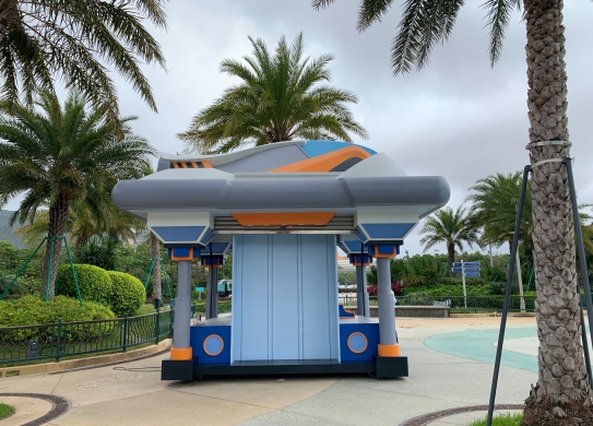 珠海長隆-宇宙飛船售賣亭包裝工程